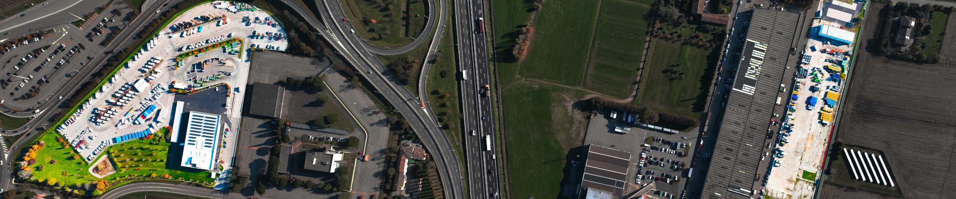 Foto aerea della nuova struttura